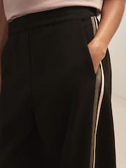 Reiss Black Jiselle Petite Reiss | Royal Ballet Stripe Trousers - Image 4 of 7