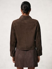 Reiss Hanson Suede Suede Trucker Jacket - Imagem 5 de 8