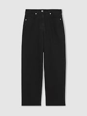 Reiss Black Selin Mid Rise Straight Leg Jeans - Image 2 of 5