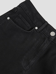 Reiss Black Selin Mid Rise Straight Leg Jeans - Image 5 of 5