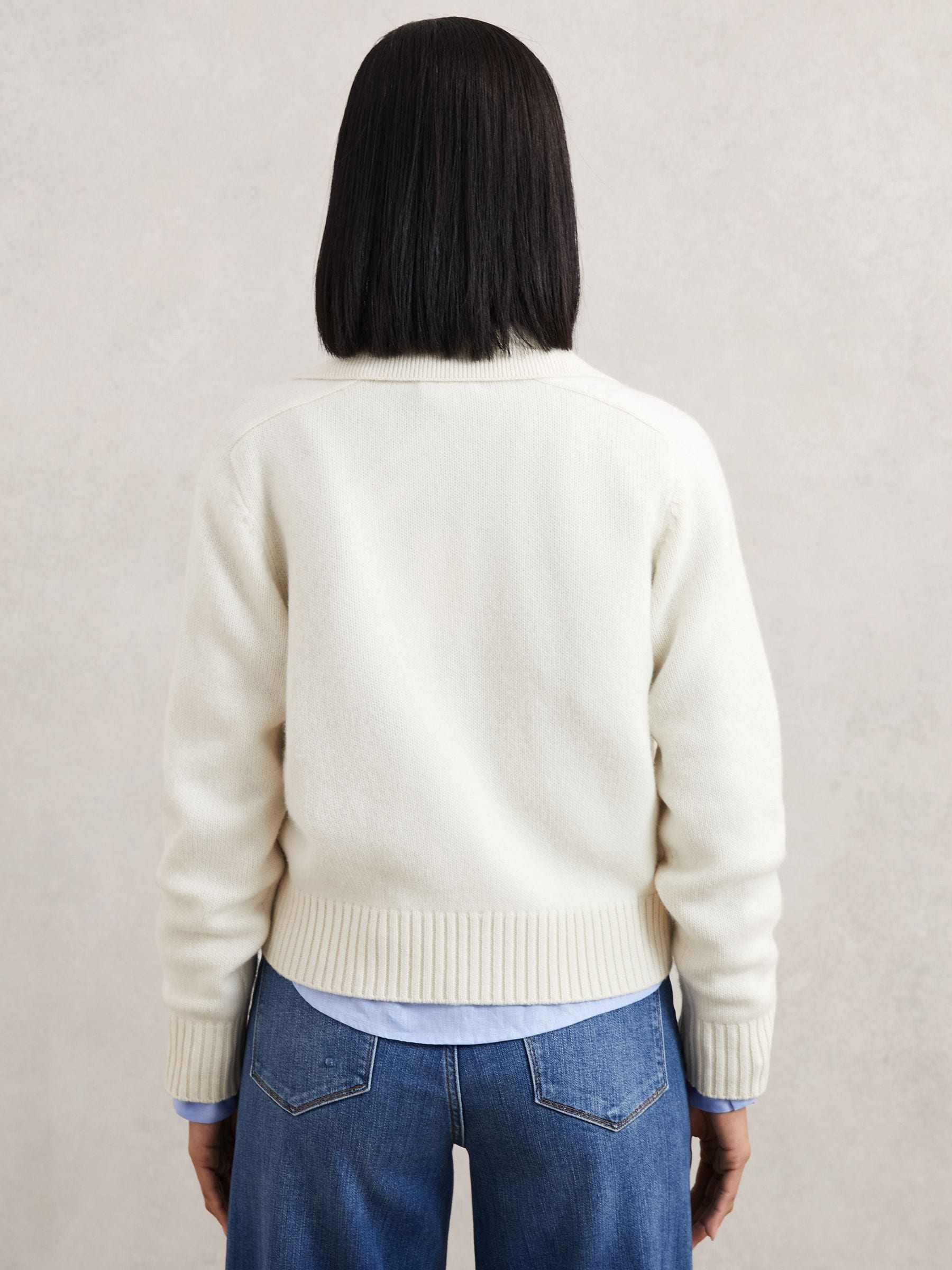 Buy Reiss Ivory Lissy Wool-Cashmere Cable-Knit Jumper from Next USA