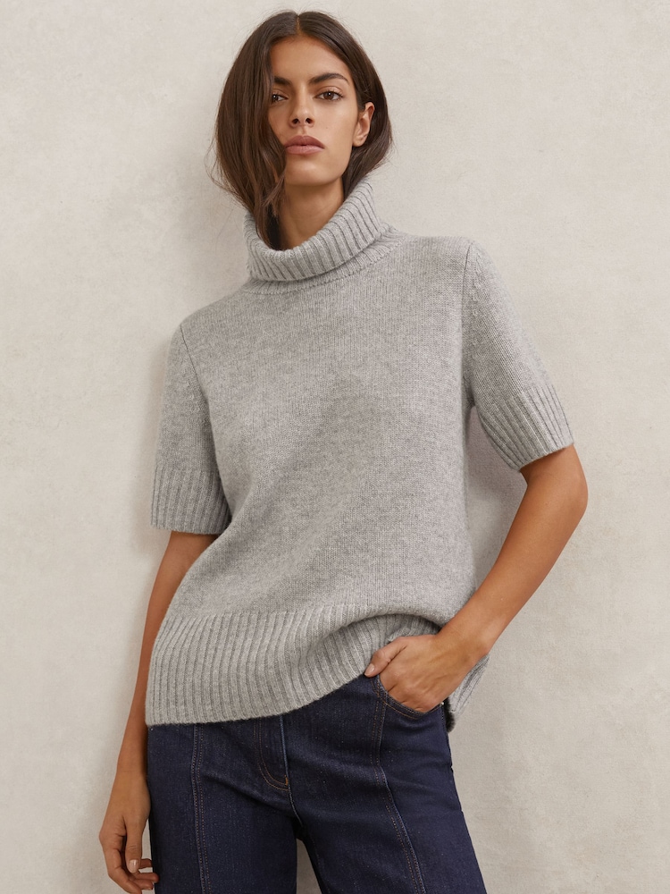 Reiss Grey Marl Esme Jumper - Image 1 of 6 Reiss Grey Marl Esme Jumper - Image 1 of 6