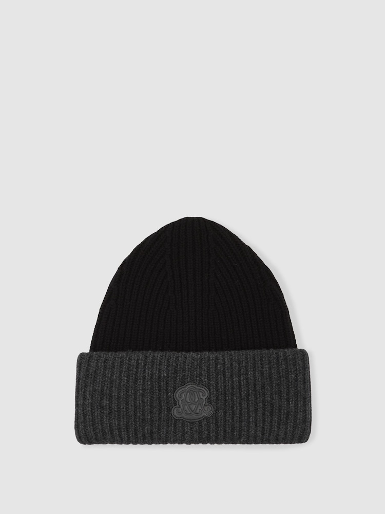 Reiss Black Aden Hat - Image 2 of 4 Reiss Black Aden Hat - Image 2 of 4