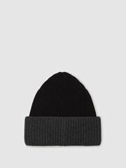 Reiss Black Aden Hat - Image 3 of 4