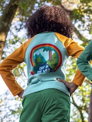 Frugi Blue Leo Raglan Top - Image 5 of 5