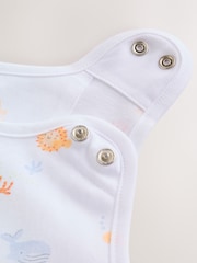 Neutral Mini Sea Print 0.5 Tog Sleeveless Baby Sleep Bag - Image 8 of 8
