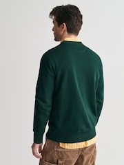 GANT Green Shield Logol Crew Neck Sweat Top - Image 2 of 4