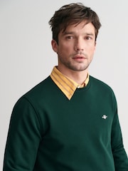 GANT Green Shield Logol Crew Neck Sweat Top - Image 4 of 4