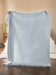 Blue Gingham Cosy Throw - Image 3 of 7