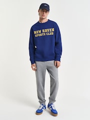 GANT Grey Shield Logo Joggers - Image 5 of 6