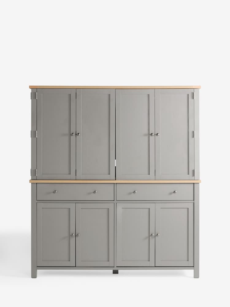Grey Malvern Paint Effect Hideaway Cabinet TV Unit - Image 1 of 5 Grey Malvern Paint Effect Hideaway Cabinet TV Unit - Image 1 of 5