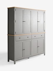 Grey Malvern Paint Effect Hideaway Cabinet TV Unit - Image 4 of 6