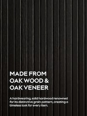 Black Hyde Oak Veneer Tambour Coffee Table - Image 8 of 8