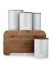 Tower 5 Piece Dove Scandi Storage Set - Image 1 of 10