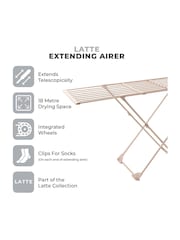 Tower Latte Extending Clothes Airer - Image 2 of 6