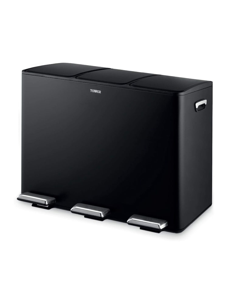 Tower Black Pedal Bin - Image 1 of 8