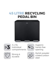 Tower Black Pedal Bin - Image 2 of 8