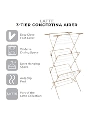 Tower Latte Concertina Airer - Image 2 of 10
