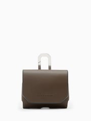 AllSaints Brown Airpod Hex Case Bag - Image 1 of 4