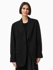 AllSaints Black Alassett Blazer - Image 3 of 9
