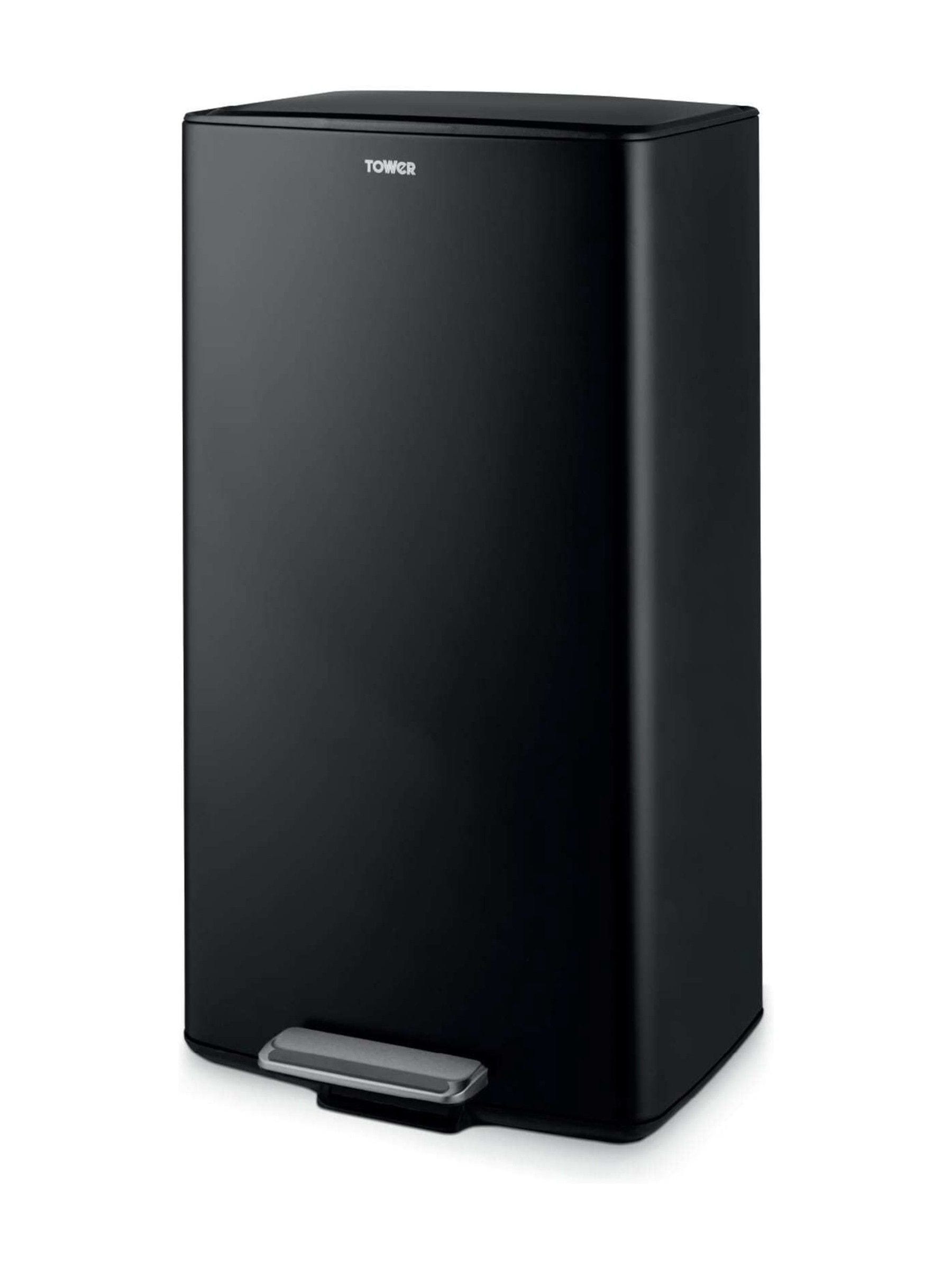 Tower Black T838020blk 40L Rectangular Pedal Bin - Image 12