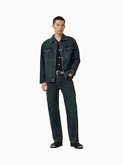 AllSaints Black Robson Short Sleeve Shirt - Image 5 of 7