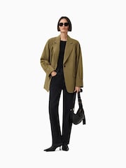 AllSaints Green Alassett Blazer - Image 1 of 7