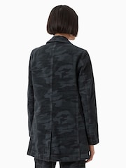 AllSaints Blue Aleida Denim Blazer - Image 2 of 8