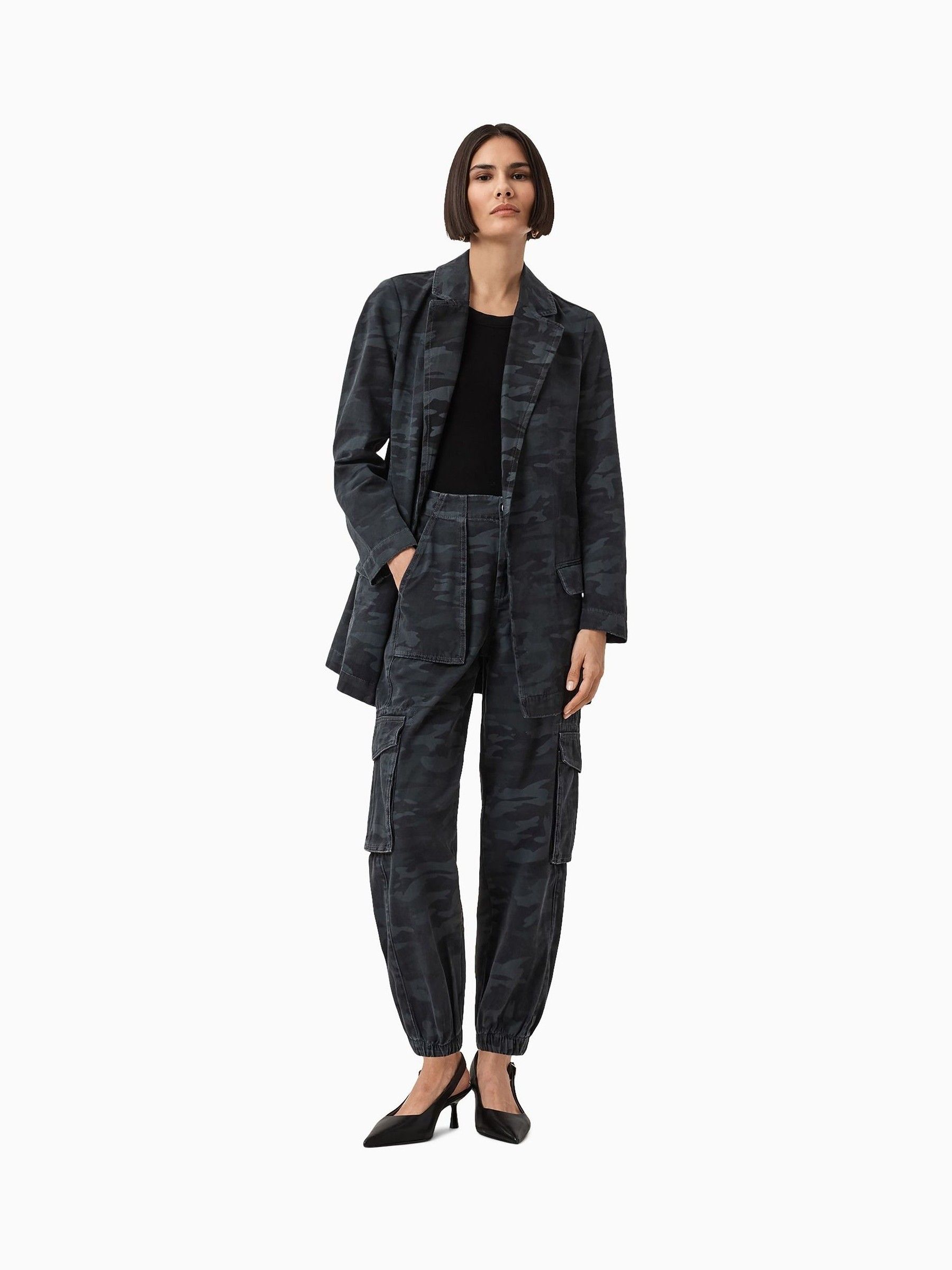 Buy AllSaints Blue Aleida Denim Blazer from Next USA