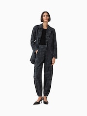 AllSaints Blue Aleida Denim Blazer - Image 5 of 8