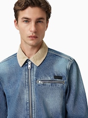 AllSaints Blue Rothwell Denim Jacket - Image 2 of 8