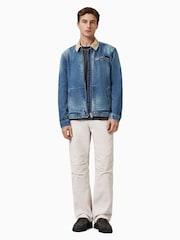 AllSaints Blue Rothwell Denim Jacket - Image 3 of 8