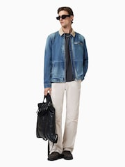 AllSaints Blue Rothwell Denim Jacket - Image 5 of 8