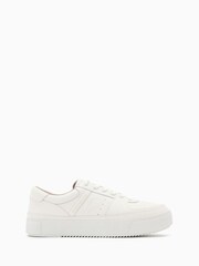 AllSaints White Millie Sneakers - Image 1 of 6
