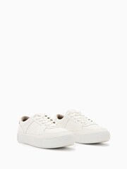AllSaints White Millie Sneakers - Image 4 of 6