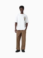 AllSaints White Screwed Short Sleeve Crew T-Shirt - Image 3 of 7