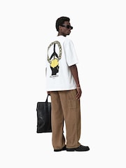 AllSaints White Screwed Short Sleeve Crew T-Shirt - Image 4 of 7