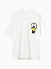 AllSaints White Screwed Short Sleeve Crew T-Shirt - Image 7 of 7