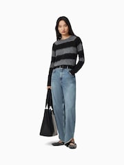 AllSaints Black Lou Spark Jumper - Image 3 of 7