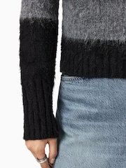 AllSaints Black Lou Spark Jumper - Image 4 of 7