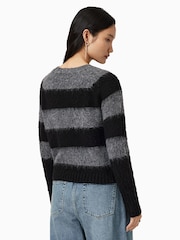 AllSaints Black Lou Spark Jumper - Image 6 of 7