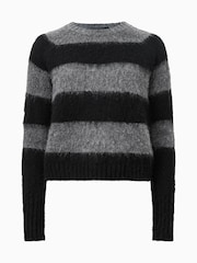 AllSaints Black Lou Spark Jumper - Image 7 of 7