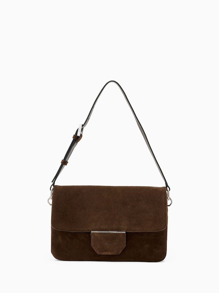 AllSaints Ondine Suede Shoulder Bag - Slika 1 iz 6
