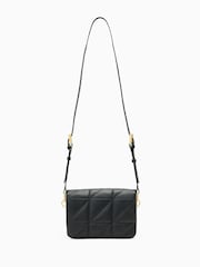 AllSaints Black Jupiter Quilt Xbody Bag - Image 2 of 6