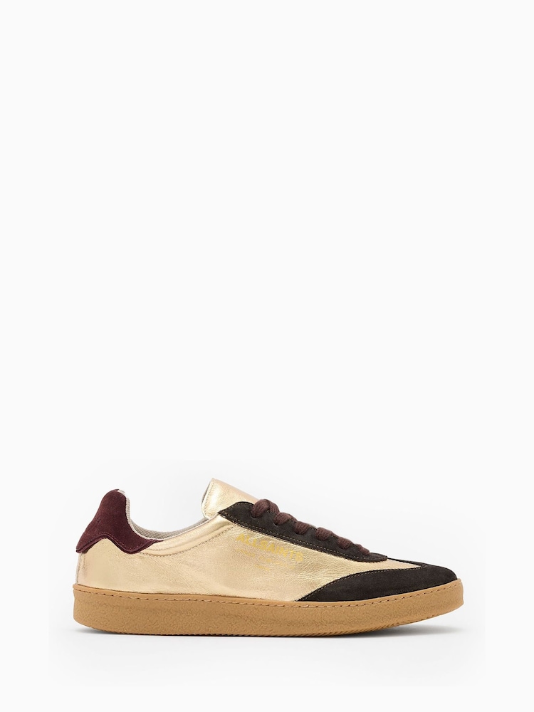 AllSaints Brown Thelma Met Sneakers - Image 1 of 5 AllSaints Brown Thelma Met Sneakers - Image 1 of 5