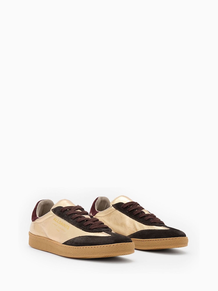 AllSaints Brown Thelma Met Sneakers - Image 2 of 5 AllSaints Brown Thelma Met Sneakers - Image 2 of 5