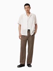 AllSaints White Walton Short Sleeve Shirt - Image 3 of 6