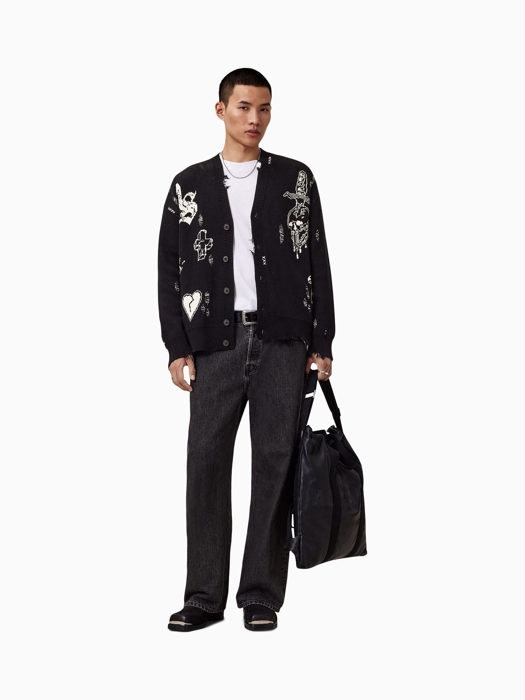 Buy AllSaints White Caledon Cardigan from Next France