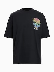 AllSaints Black Trance Short Sleeve Crew T-Shirt - Image 6 of 7
