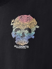 AllSaints Black Trance Short Sleeve Crew T-Shirt - Image 7 of 7